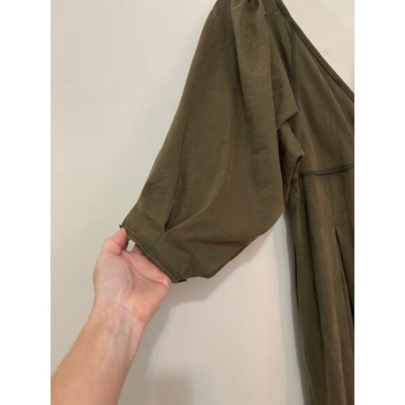 Free People Intimately Lotta Love Romper Pleated Jumpsuit Puff Sleeve XS - Picture 7 of 8